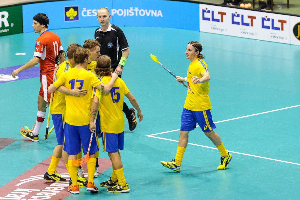 Euro Floorball Tour 2014 -  Czech Republic vs Sweden - 6:5