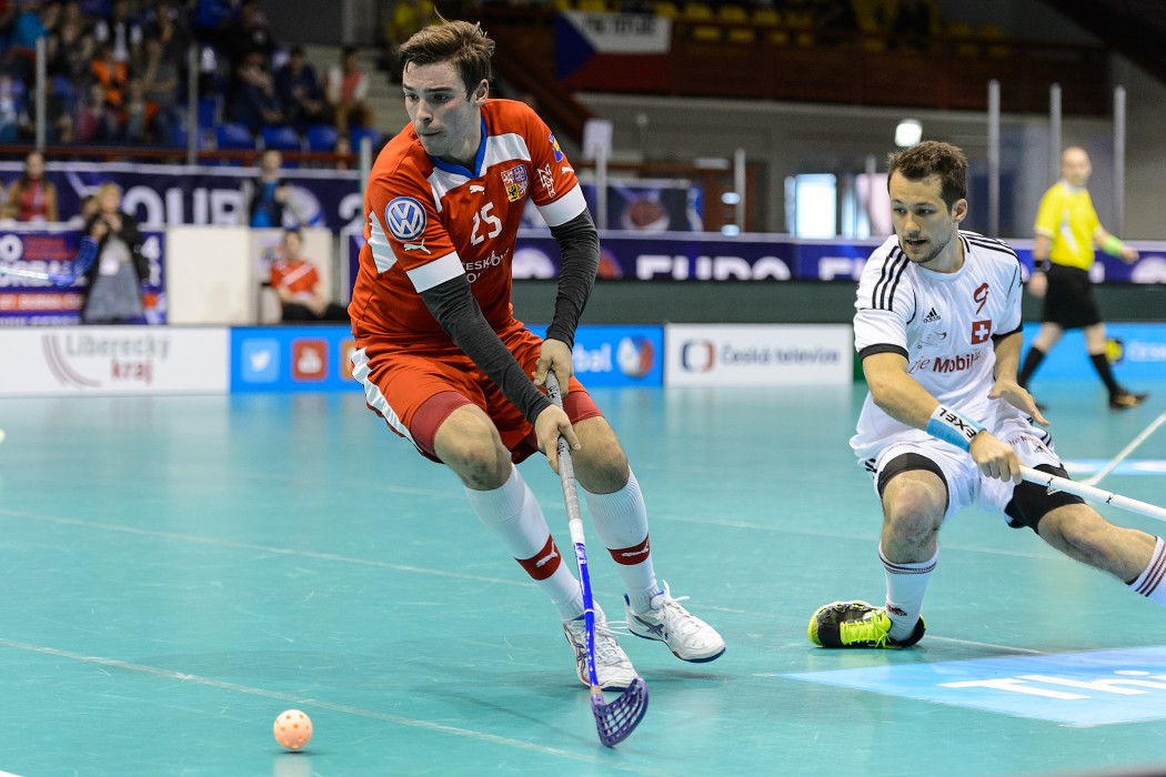 Euro Floorball Tour 2014 -  Czech Republic vs Switzerland - 8:7