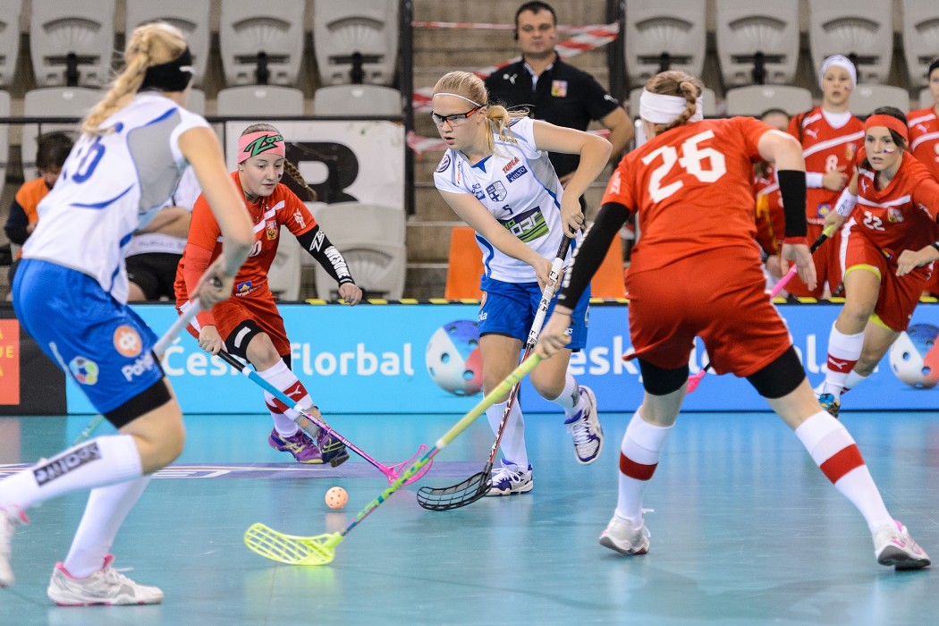Euro Floorball Tour 2014 -  CZE WU19 vs FIN WU19 - 2:7