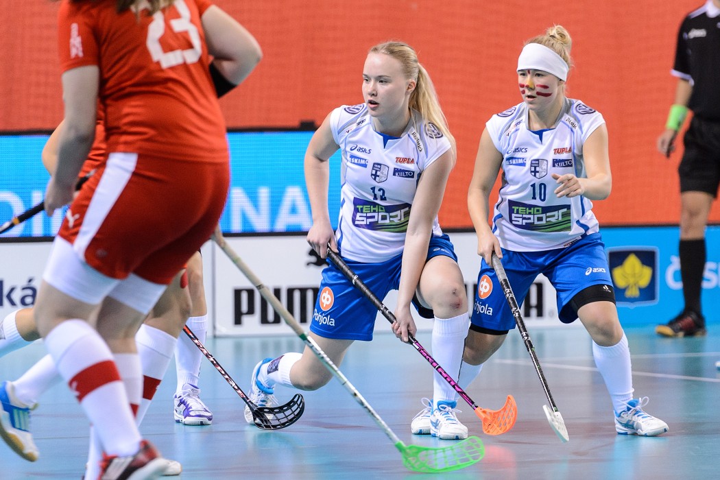 Euro Floorball Tour 2014 -  CZE WU19 vs FIN WU19 - 2:7