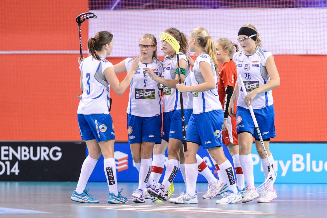 Euro Floorball Tour 2014 -  CZE WU19 vs FIN WU19 - 2:7