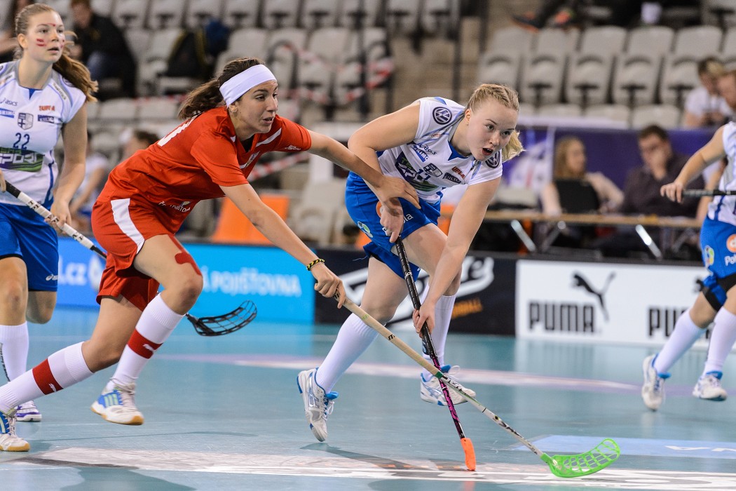 Euro Floorball Tour 2014 -  CZE WU19 vs FIN WU19 - 2:7