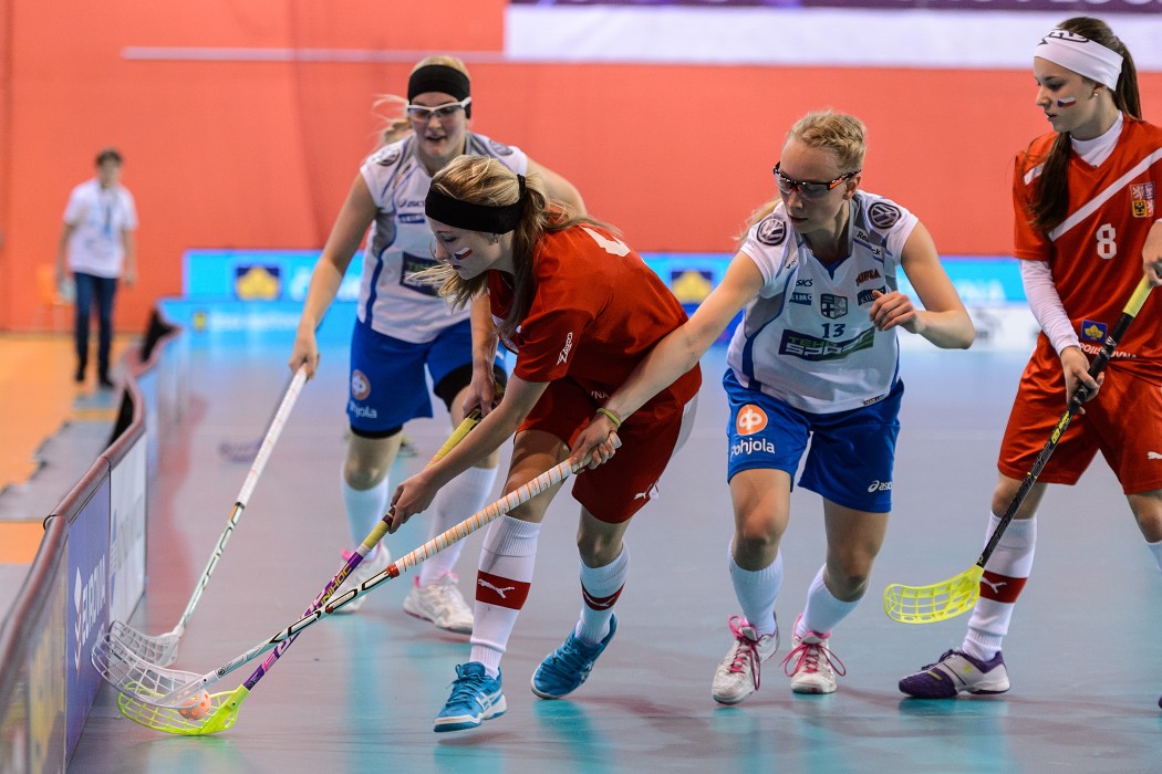 Euro Floorball Tour 2014 -  CZE WU19 vs FIN WU19 - 2:7
