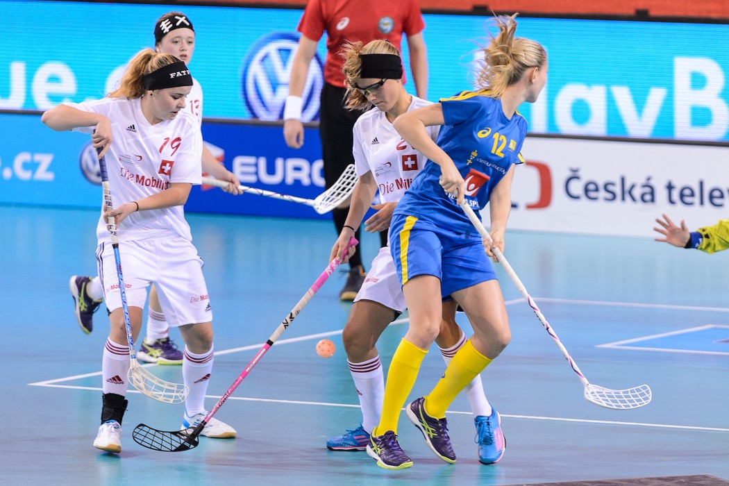 Euro Floorball Tour 2014 -  SUI WU19 vs SWE WU19 - 3:18