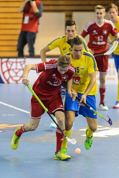 Euro Floorball Tour 2015 -  Switzerland U19 vs Sweden U19 - 7:11