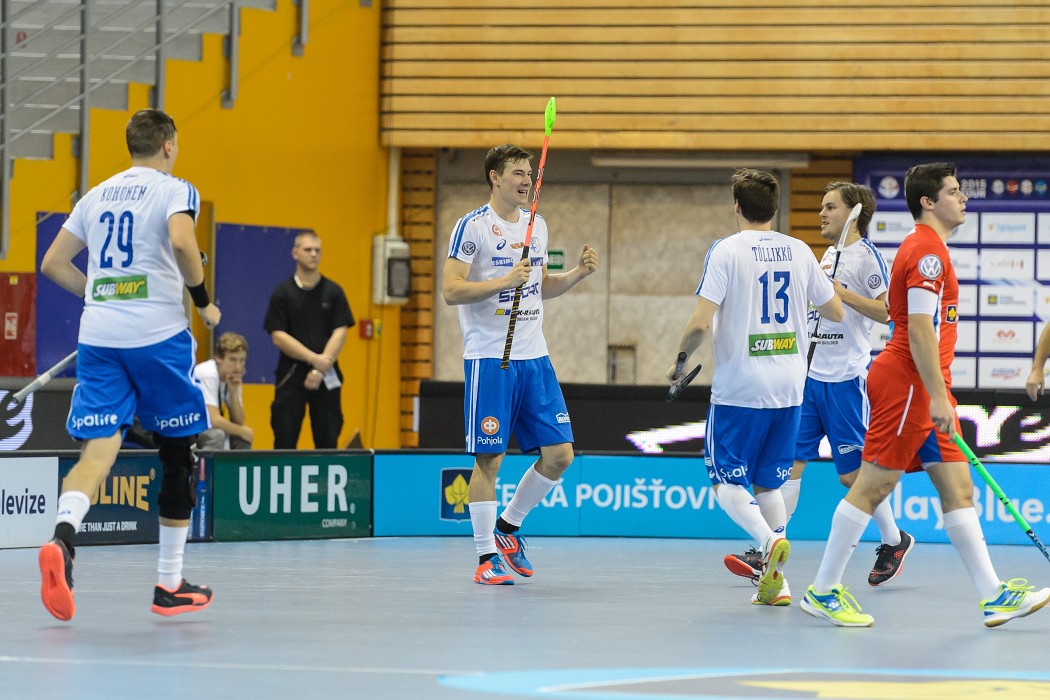 Euro Floorball Tour 2015 - Czech Republic vs Finland - 3:6