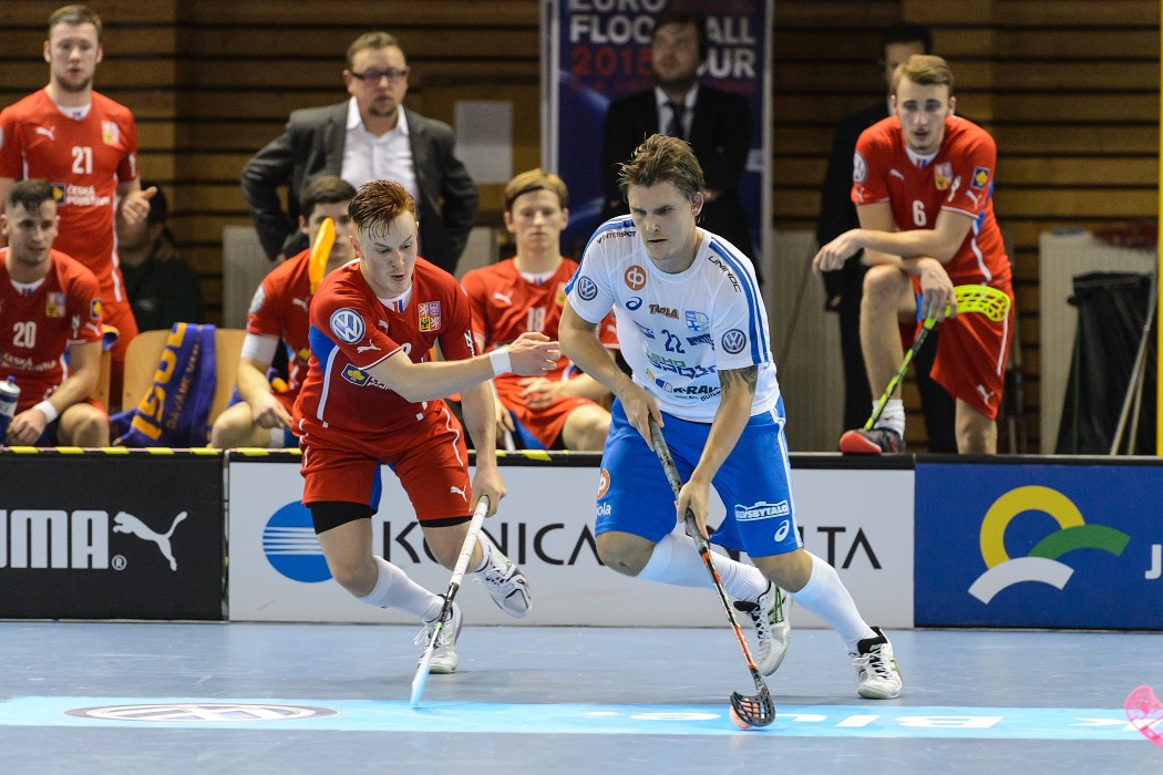 Euro Floorball Tour 2015 - Czech Republic vs Finland - 3:6